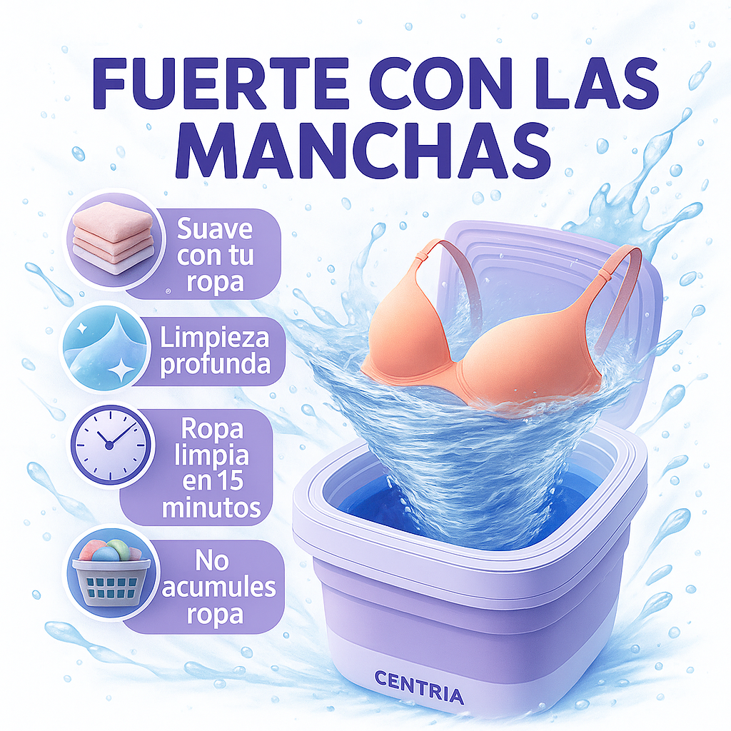 Mini Lavadora que Lava, Seca y se Esconde cuando No la usas