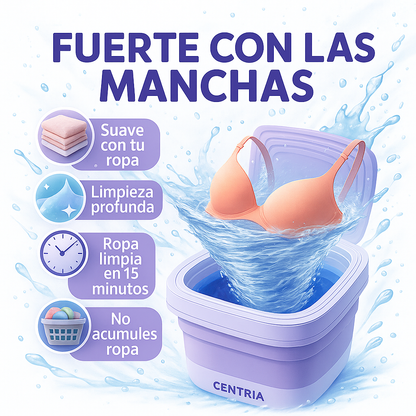 Mini Lavadora que Lava, Seca y se Esconde cuando No la usas
