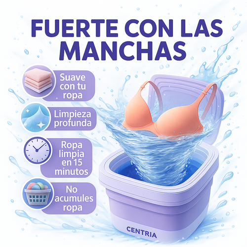 Mini Lavadora que Lava, Seca y se Esconde cuando No la usas